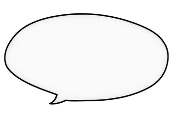 Speech bubble on a transparent background