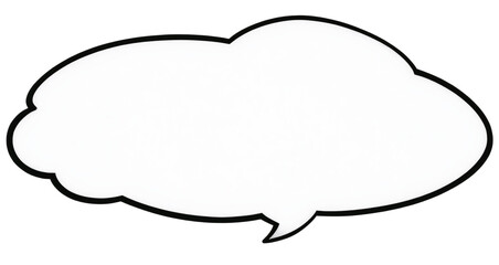 Speech bubble on transparent background