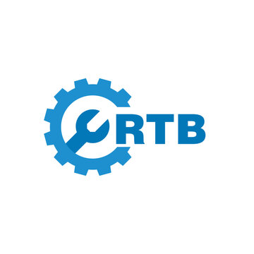 RTB letter logo design on white background. RTB logo. RTB creative initials letter Monogram logo icon concept. RTB letter design