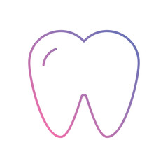 Tooth vector icon stock illustration
