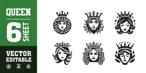 queen crown sheet icon vector illustration king crown