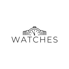 Simple watches logo design