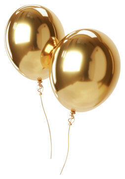 PNG Two gold Balloons balloons color accessories.