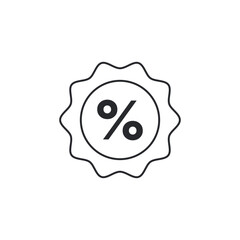 Discount Tag icon. Sale tag symbol template for graphic and web design collection logo vector illustration