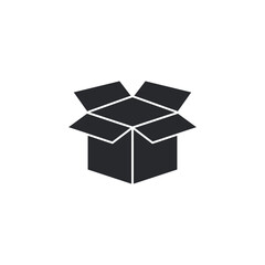 open Box icon. open Package symbol template for graphic and web design collection logo vector illustration