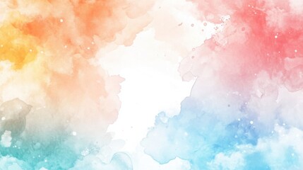 Fototapeta premium Pastel Watercolor Frame Design