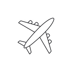 Airplane icon. Plane symbol template for graphic and web design collection logo vector illustration