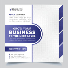 Fototapeta premium Corporate and Creative Digital Marketing agency social media post template. Social media ads, advertising design, digital marketing and corporate social media Instagram post and web banner