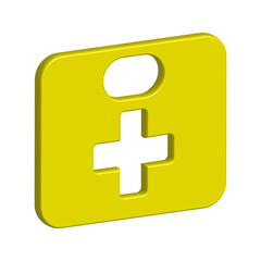 Obraz premium First aid kit icon template