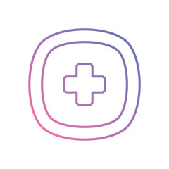 Medical Sign vector icon stock illustration