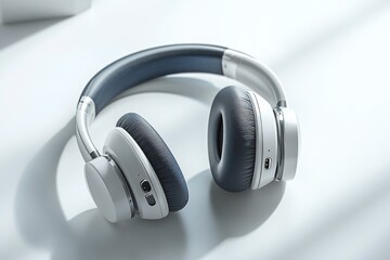 Modern Wireless Headphone Mockup Isolated created with Generative AI