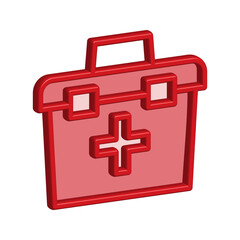 First aid kit icon template