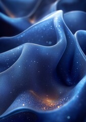 Obraz premium Abstract blue wavy background.