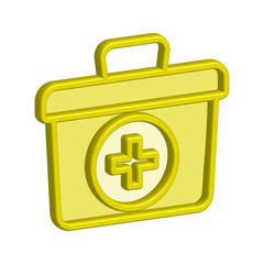 First aid kit icon template