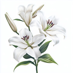 Fototapeta premium bouquet of lilies