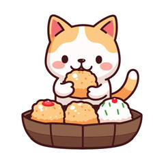 cat in a basket