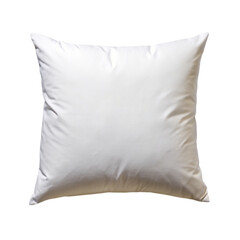 White pillow isolated on transparent background.