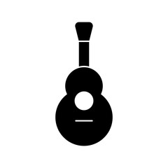 Isolated acoustic guitar