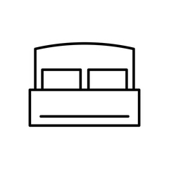 Simple bed icon