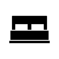 Black bed icon