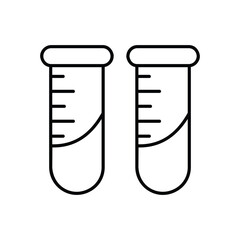 Test Tube vector icon stock illustration