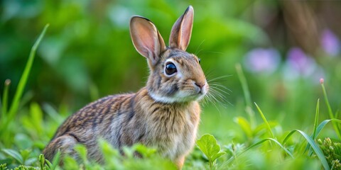 Obraz premium rabbit in green grass
