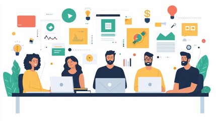 A diverse team participating in employee motivation and job satisfaction initiatives