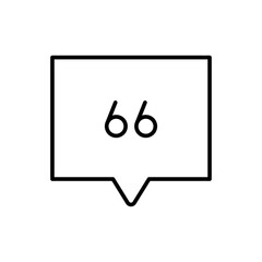Square chat symbol