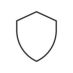 Outline shield icon