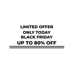 New Black Friday logo for advertising icon discount tag, level, vector logo template.Black Friday Gift Banner Vector
