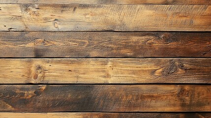 Naklejka premium A close up of a wood surface with a rustic, weathered texture.