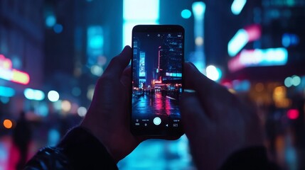 Cityscape on a Smartphone.