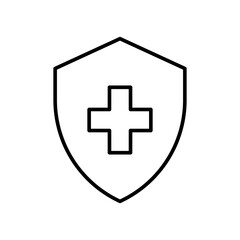 Shield with cross sign