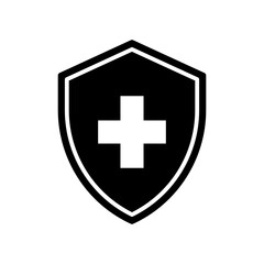 Obraz premium Shield with plus sign