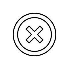 Obraz premium Outline error sign