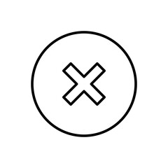 Obraz premium Cross sign in circle