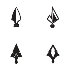 Spear vector illustration icon symbol