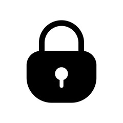 Secure padlock symbol