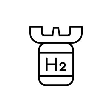 recommend clip art: Hydrogen bomb outline icons, minimalist vector illustration ,simple transparent graphic element .Isolated on white background