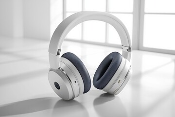 Modern Wireless Headphone Mockup Isolated created with Generative AI