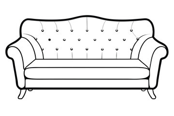 Sofa vector silhouette