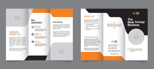 Trifold Brochure Template with vector file