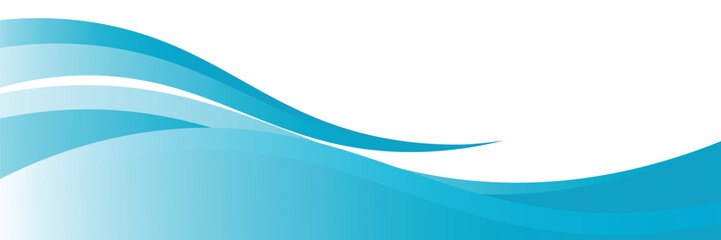Blue and white business wave banner background. vector EPS 10