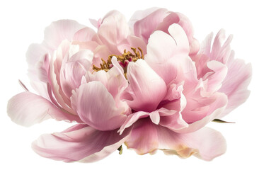 Fototapeta premium PNG Pale pink peony blossom flower petal.