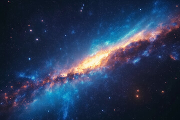 Fototapeta premium Milky way galaxy with stars and space dust in the universe