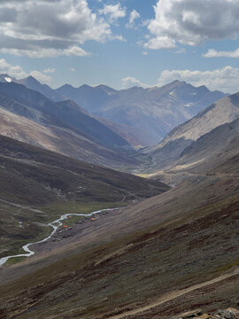 View from Babusar Pass between Khyber Pakhtunkhwa and Gilgit&ndash;Baltistan, Pakistan