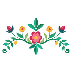 Floral vector illustration isolated on a white background