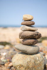 Stack rocks at Duck Harbor Wellfleet Massachusetts