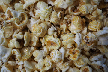 Popcorn in a white bowl