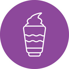 Mousse line circle icon